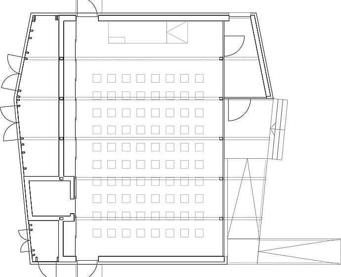 Der Grundriss des Green Campus im Maßstab 1 zu 50