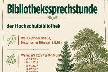 Bibliothekssprechstunde Leipziger Stra&szlig;e