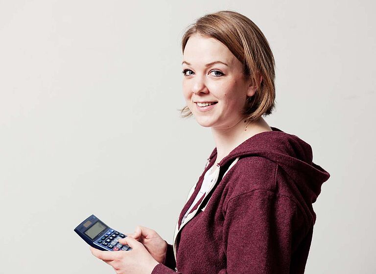 Studierende und Taschenrechner