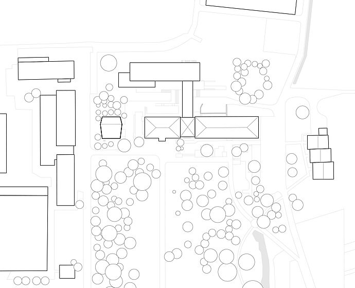 Der Lageplan des Green Campus im Maßstab 1 zu 500