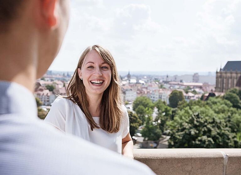 Gruppe Studierende in Erfurt