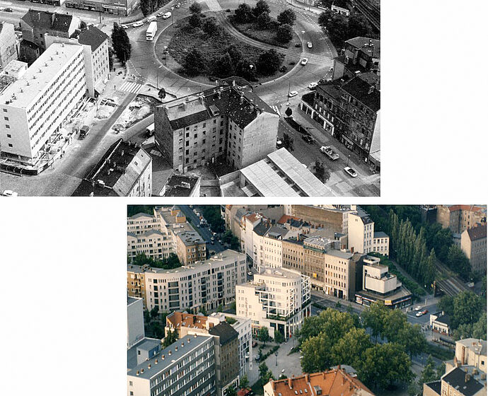 Vorher- und Nachher-Luftbild