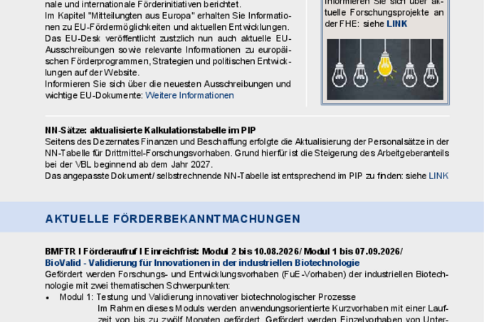 Forschungsnews Juli 2026