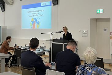 Th&uuml;ringer Finanzministerin Katja Wolf an FH Erfurt