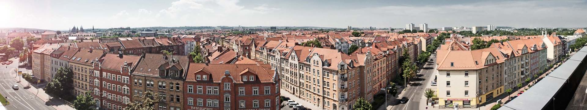 Erfurt Blick über Erfurt