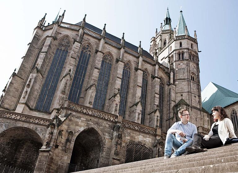 Gruppe Studierende in Erfurt