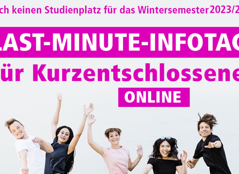 Virtueller Last-Minute-Infotag-2023