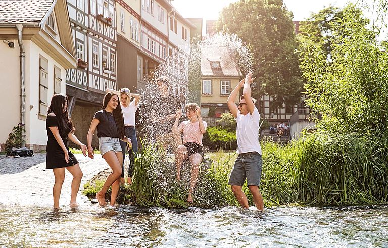 Gruppe Studierende in Erfurt