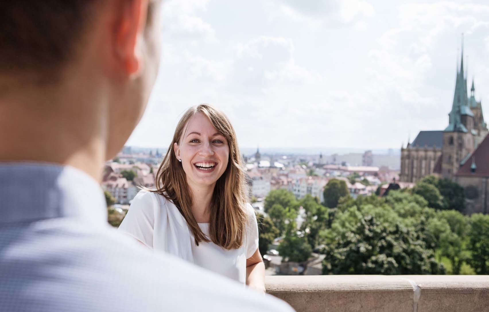 Erfurt Gruppe Studierende in Erfurt