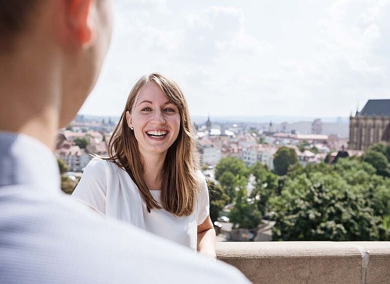 Gruppe Studierende in Erfurt