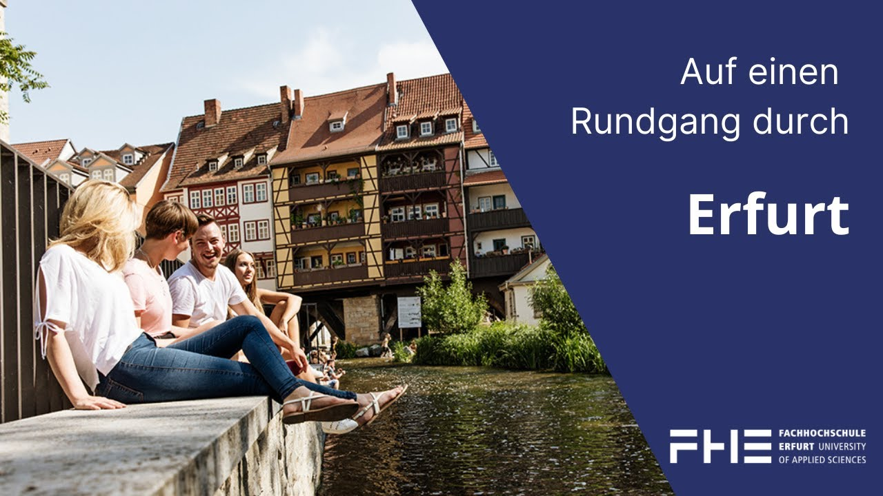 Auf einen Rundgang durch Erfurt mit Studierenden der Fakultät Architektur und Stadtplanung