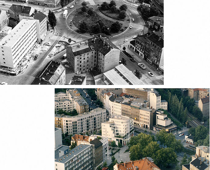 Vorher- und Nachher-Luftbild