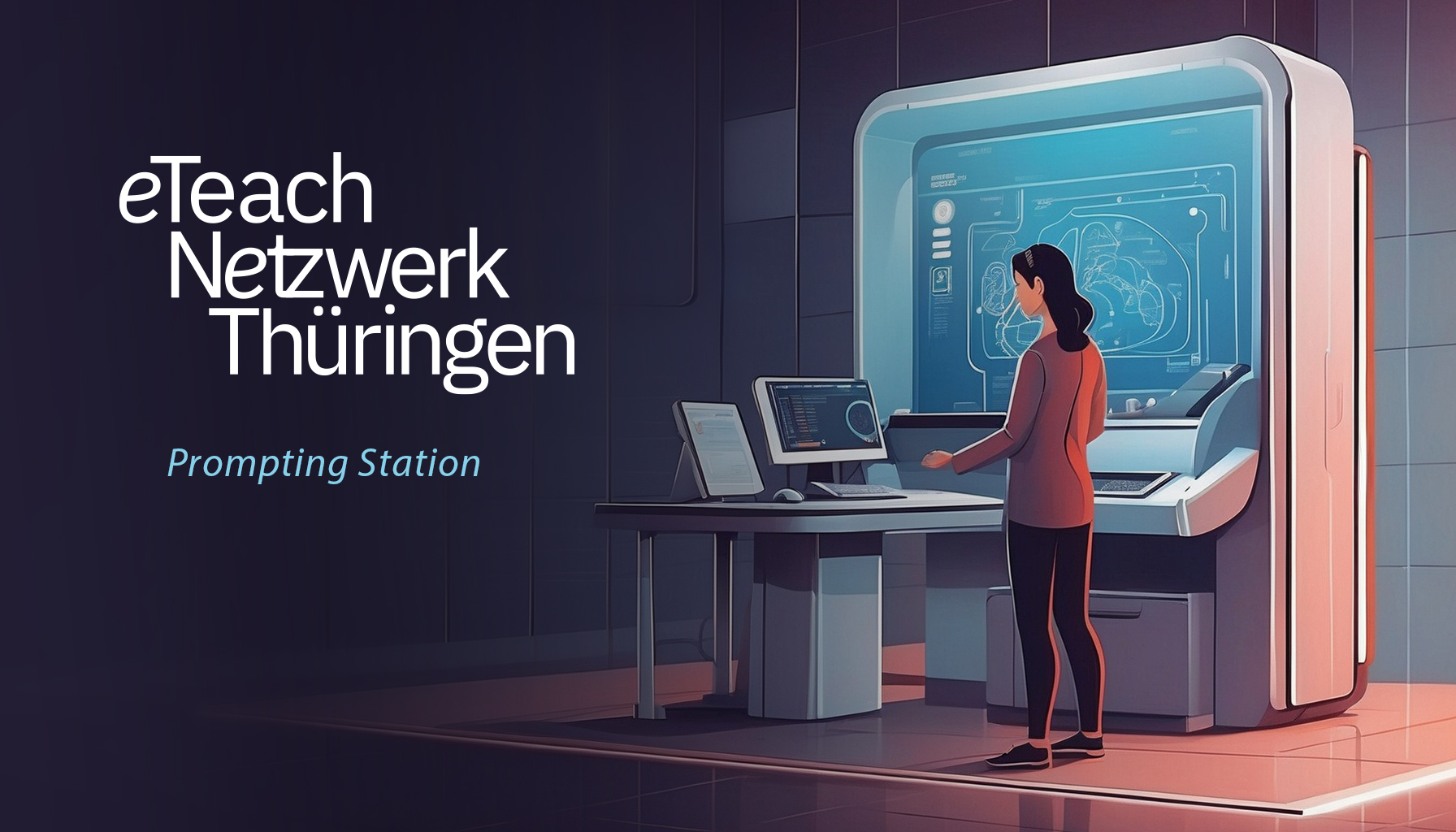 eTeach - Prompting Station Teaserillustration der Prompting Station