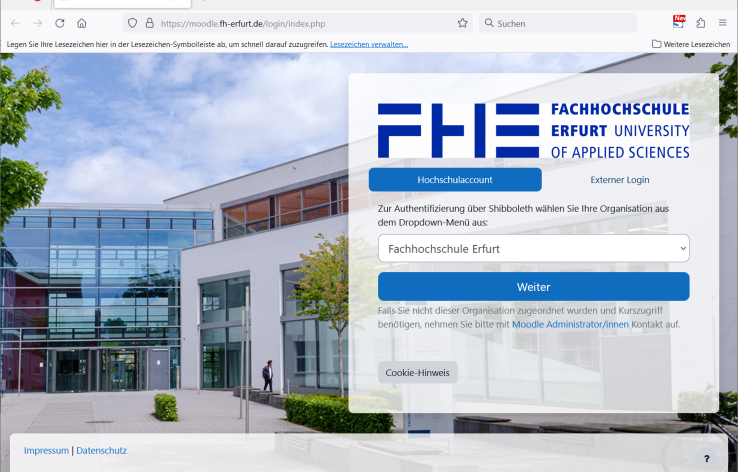 E Learning Fachhochschule Erfurt