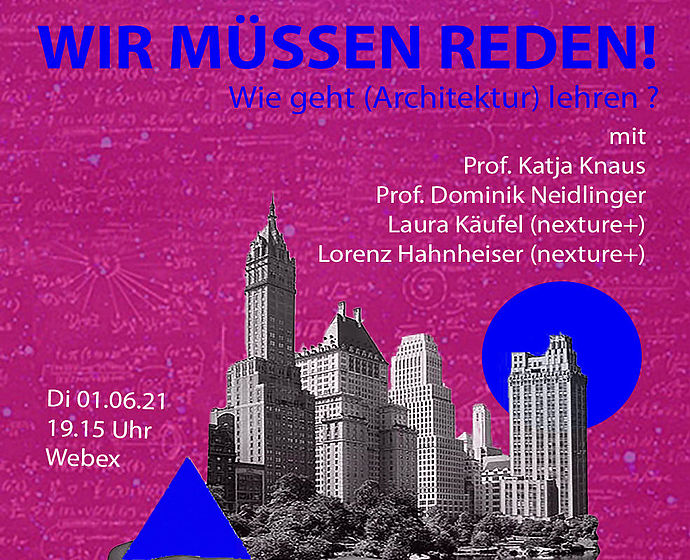 Flyer zur Veranstaltung "WIE GEHT (ARCHITEKTUR) LEHREN"