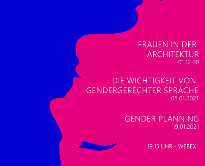 Flyer zur Veranstaltungsreihe "Wir Müssen Reden!" im Wintersemester 2020 mit dem Themengebiet "Gender Equality"